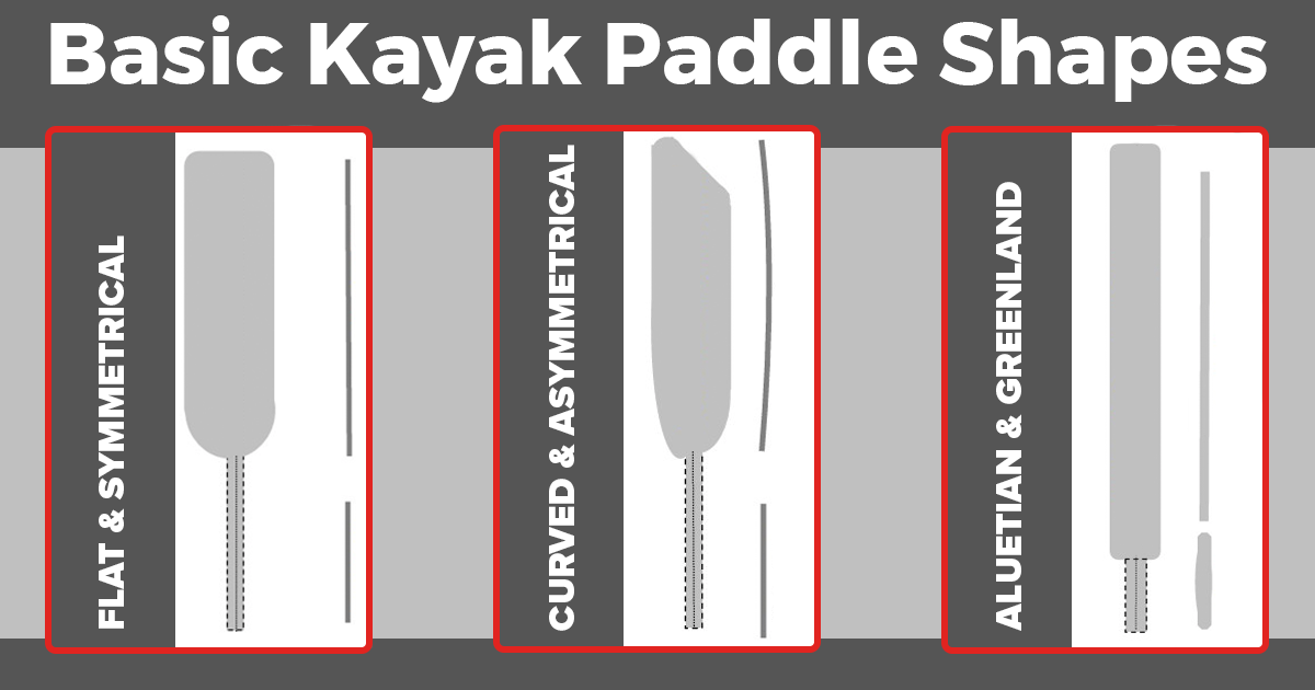 Basic Kayak Paddle Shapes Basic Kayak Paddle Shapes