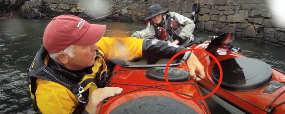 Left Arm Across to Hold Deck Lines
