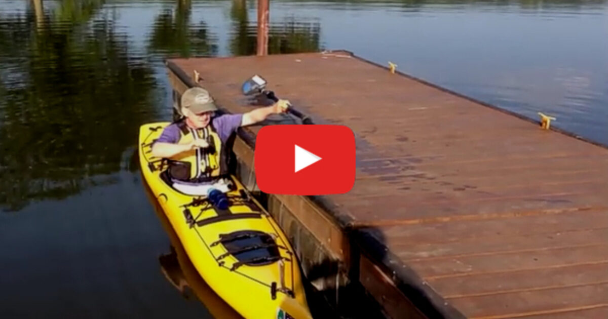 Launching a Kayak from a Dock