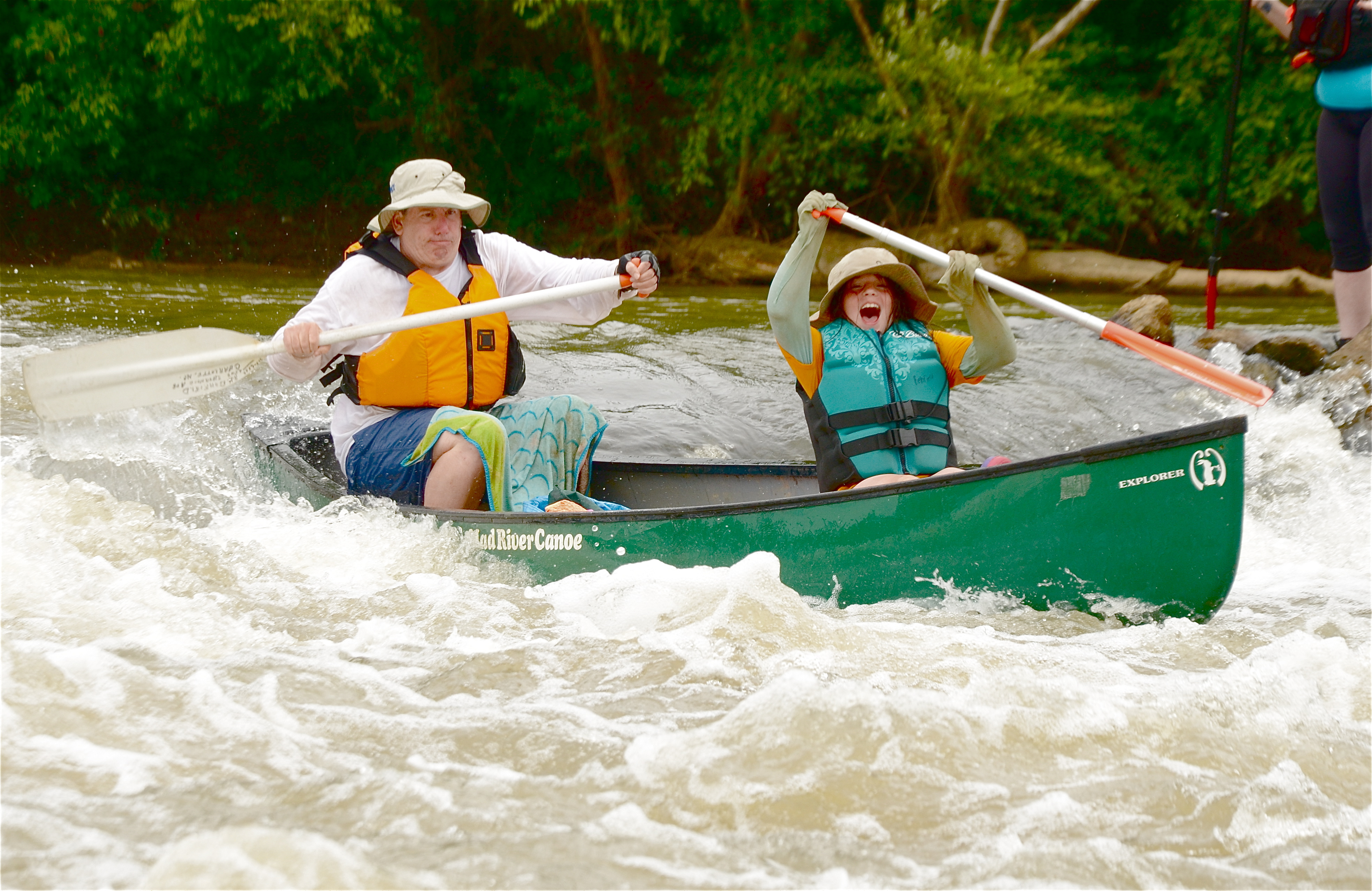 double dipping in a canoe paddling.com